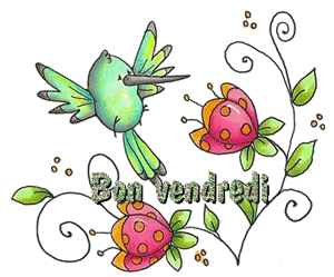 Gif animé Bon vendredi oiseaux